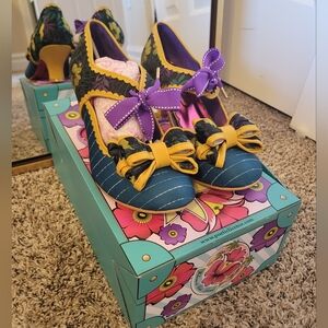 NWT Poetic Licence / Irregular Choice Apple Spice short heels EU 40 US 9